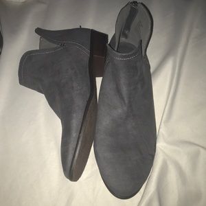 Gray booties
